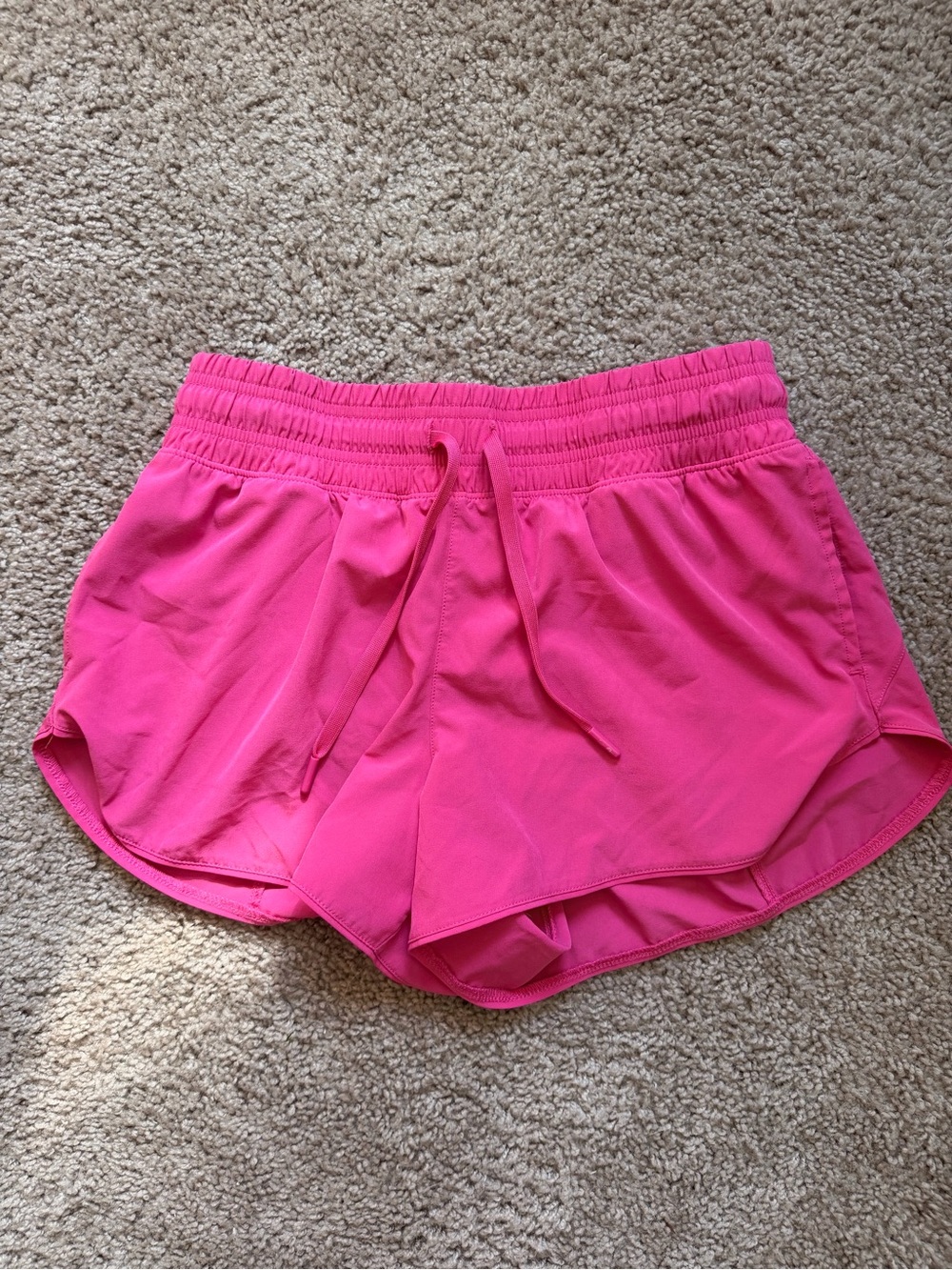 90 Degree By Reflex Hot Pink Athletic Shorts with Drawstring
